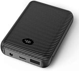 LED Display 10000mAh 5V Power Bank, Portable Charger USB C Fast Charger PD QC Battery Pack for Heated Apparel Phone