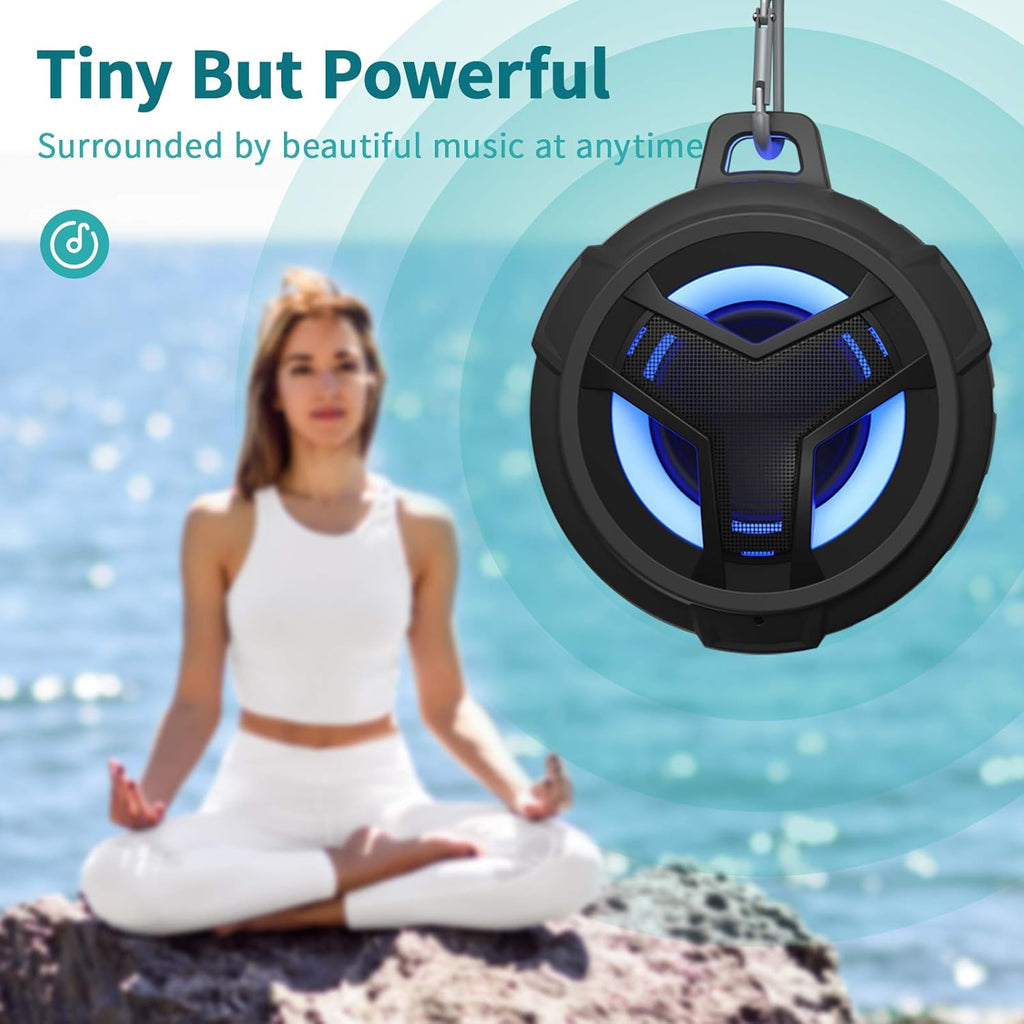 Waterproof Wireless Speaker with LED Light, Floating