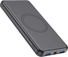 Load image into Gallery viewer, Wireless Portable Charger Power Bank, 26800mAh 10W Fast Wireless Charging 18W PD QC 3.0 USB-C Power Bank