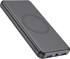 Wireless Portable Charger Power Bank, 26800mAh 10W Fast Wireless Charging 18W PD QC 3.0 USB-C Power Bank
