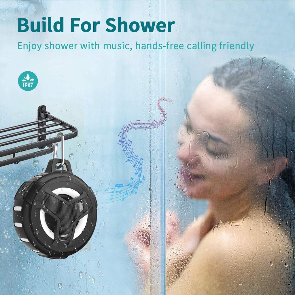 Waterproof Wireless Speaker with LED Light, Floating