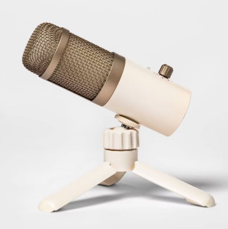 Desktop Microphone -  Stone White: USB-C Condenser for PC