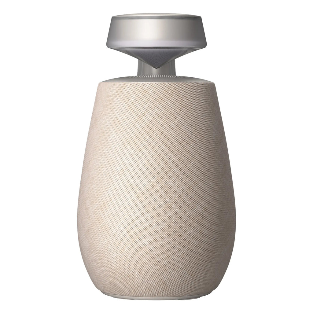 Bluetooth Beige Speaker with 360 Panorama Sound