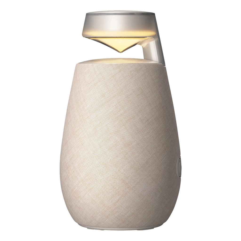 Bluetooth Beige Speaker with 360 Panorama Sound